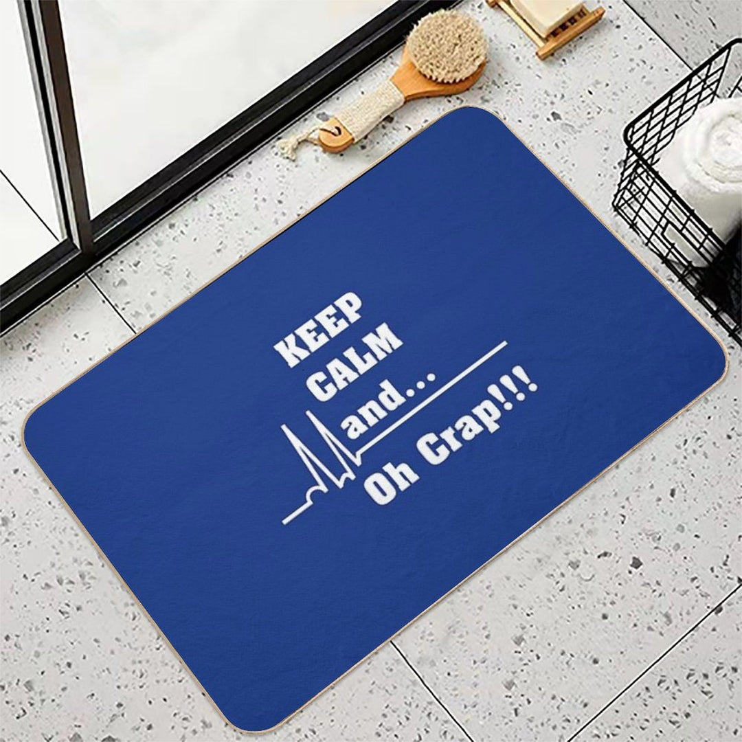 Funny Cardiac Nurse Or Nurse Asystole Design  Rapid-Drying Bath Mat