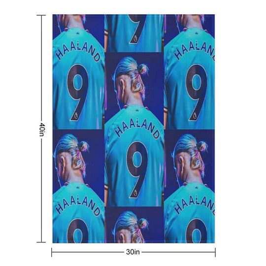 Erling Haaland Eco-conscious Throw Blanket