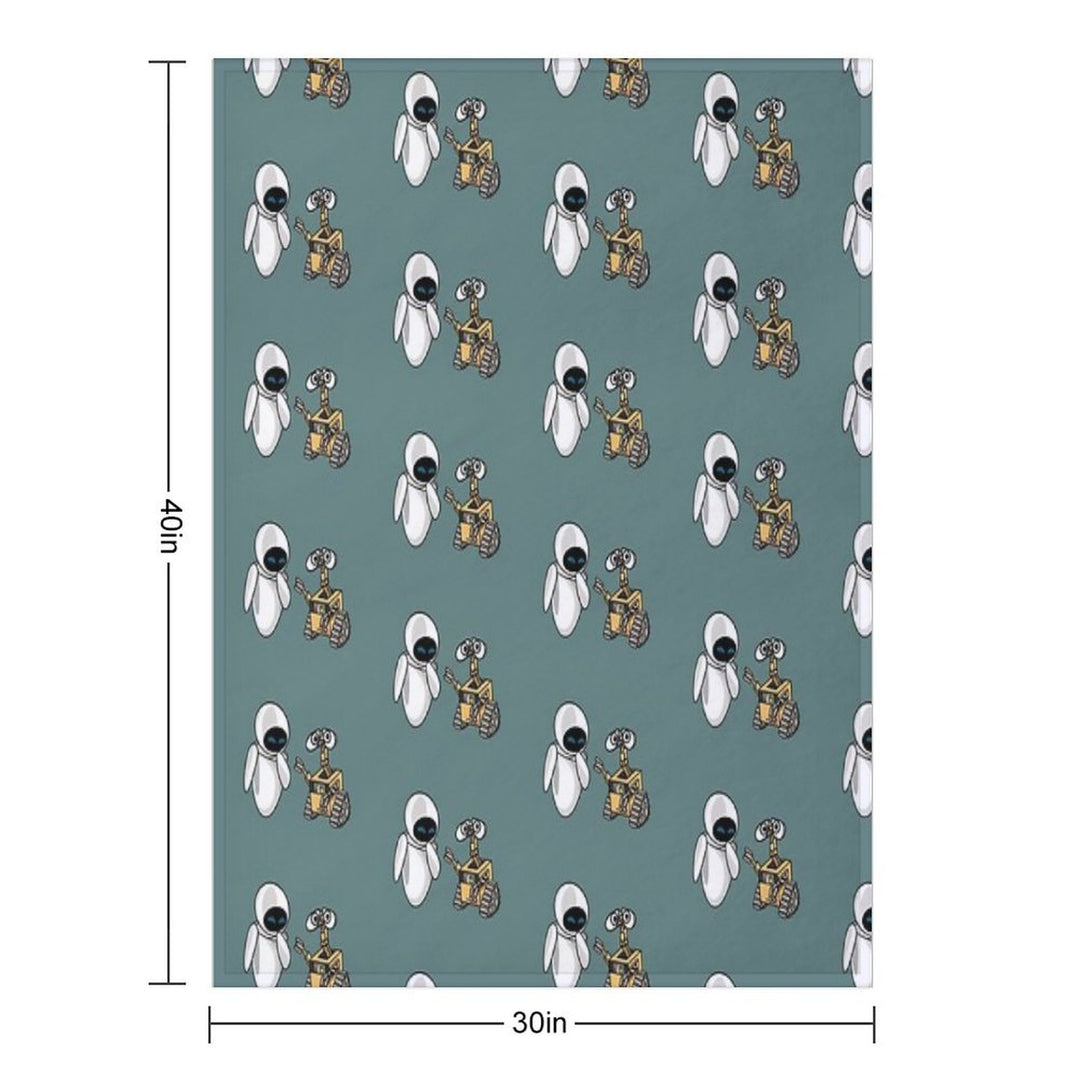 Walle And Eve All-season Throw Blanket