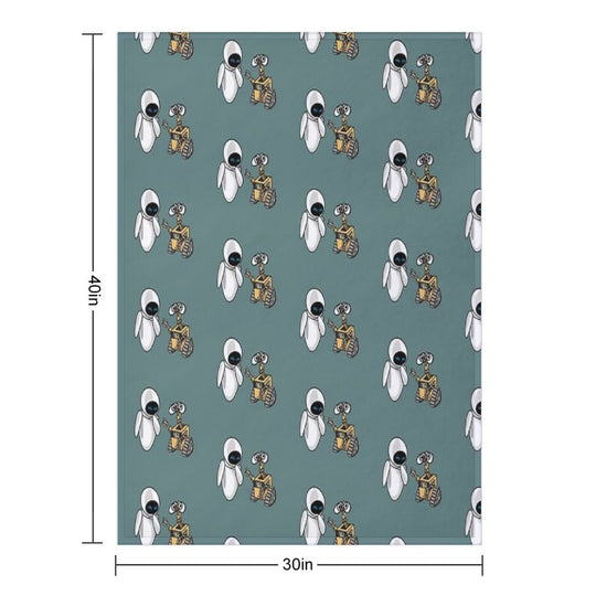 Walle And Eve All-season Throw Blanket