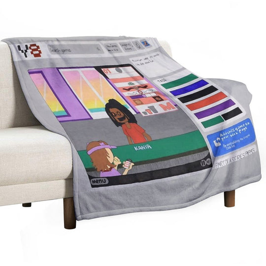 Child Labor Simulator Eco-conscious Throw Blanket