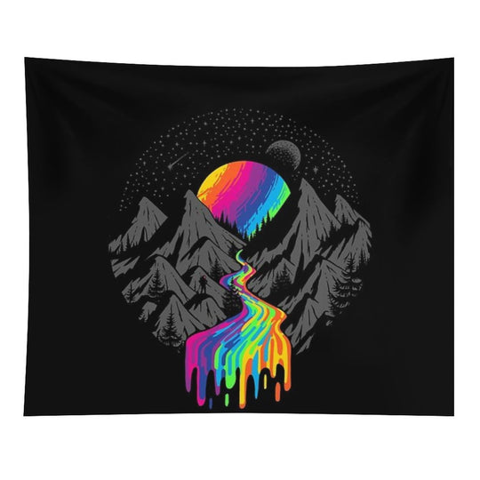 Cosmic River  Surreal Space Planet Tapestry