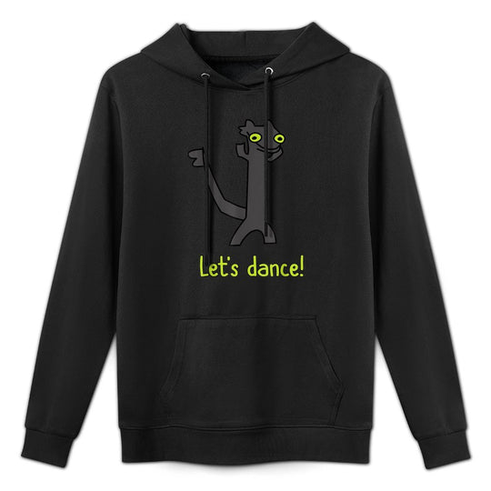 Funny Cartoon Kids Dragon Dance Meme Lets Dance Customizable Surface Hoodie