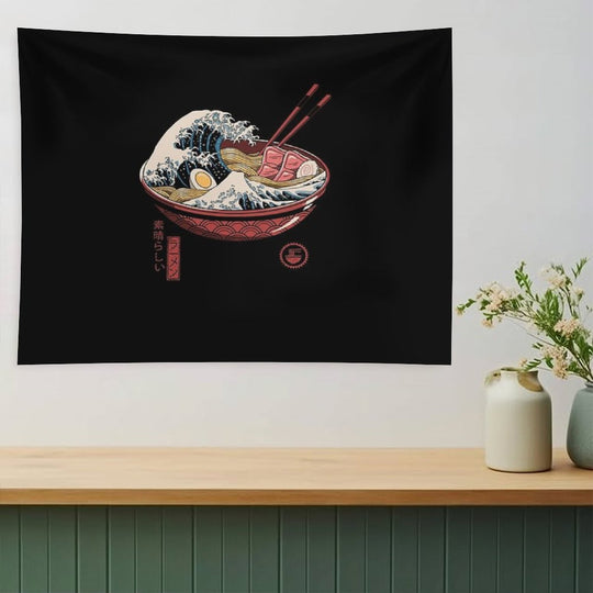 Great Ramen Wave Tapestry