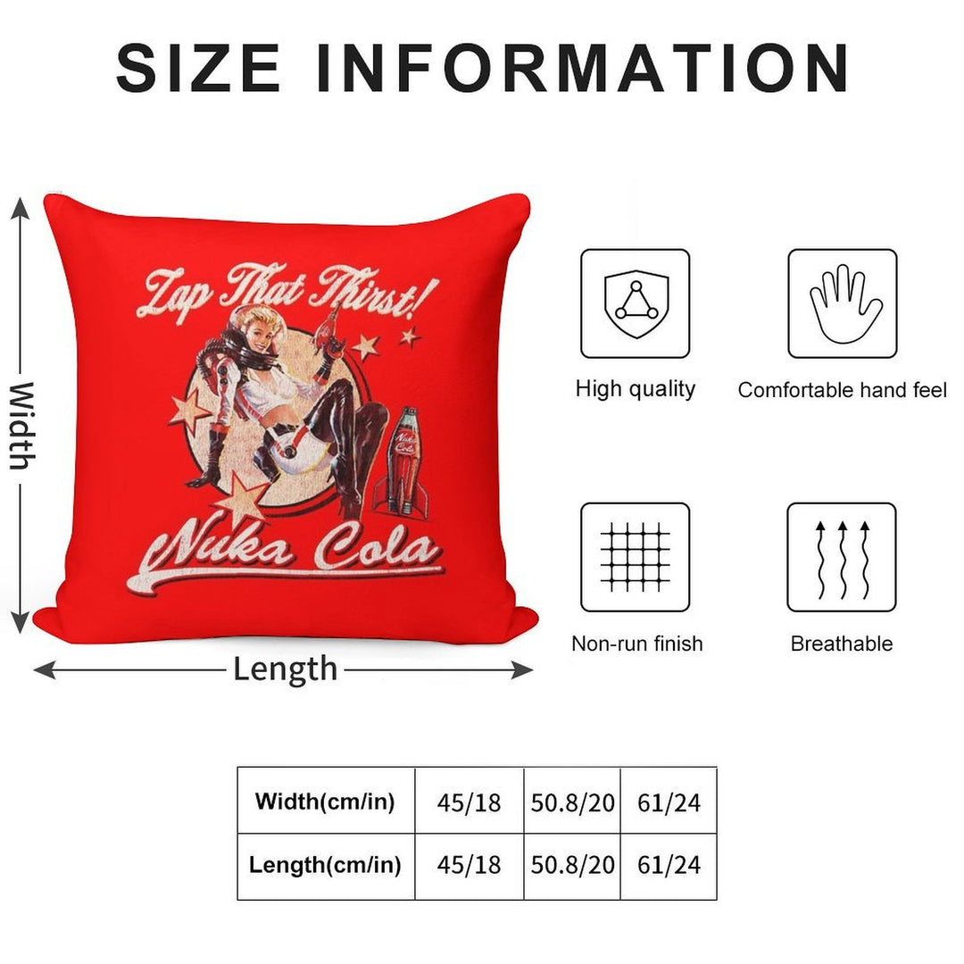 Nuka Pinup Girl Worn-Out Dks Soft Style Accent Throw Pillow