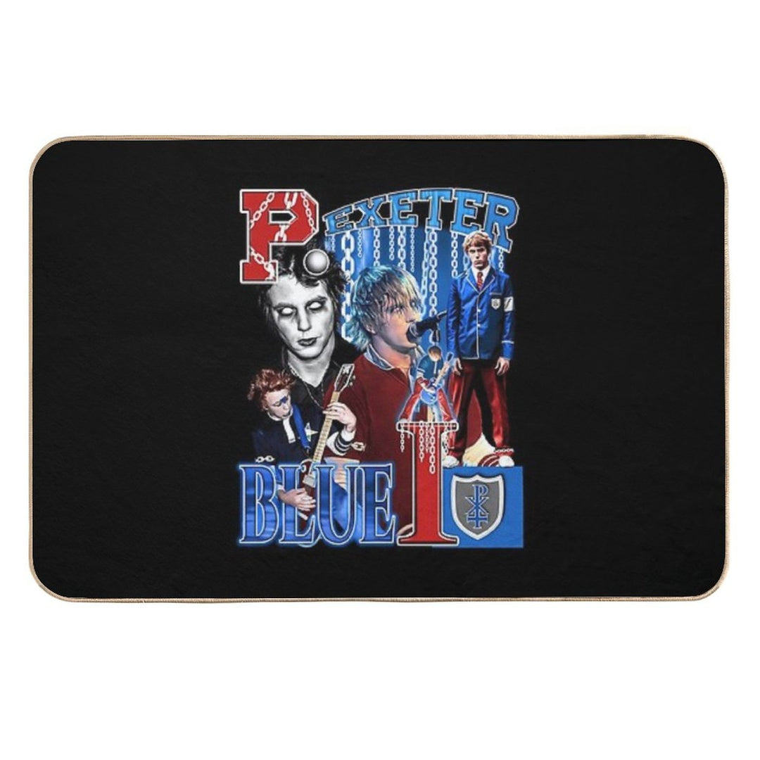 Phillip's Exeters Blues I Vintage  Rapid-Drying Bath Mat