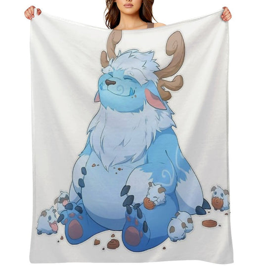 Adorable Nunu Sustainable Throw Blanket
