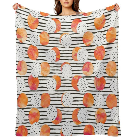 Fruity Orange Gift-ready Throw Blanket