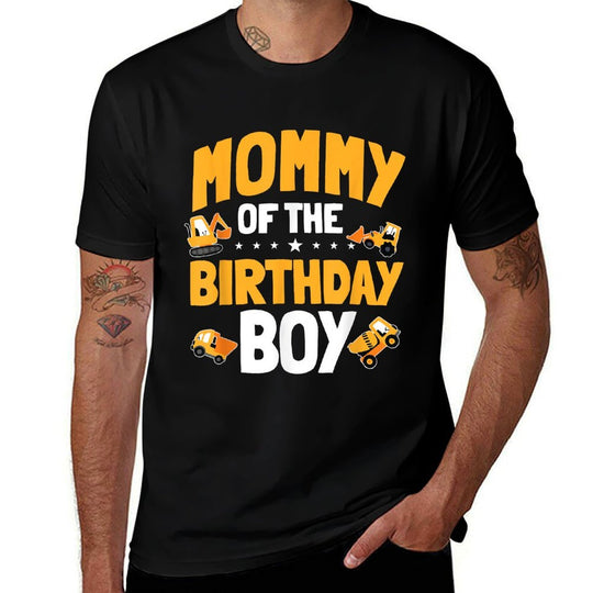 Mommy of The Birthday Boy Construction Worker Bday Party  Vintage-inspired T-Shirt