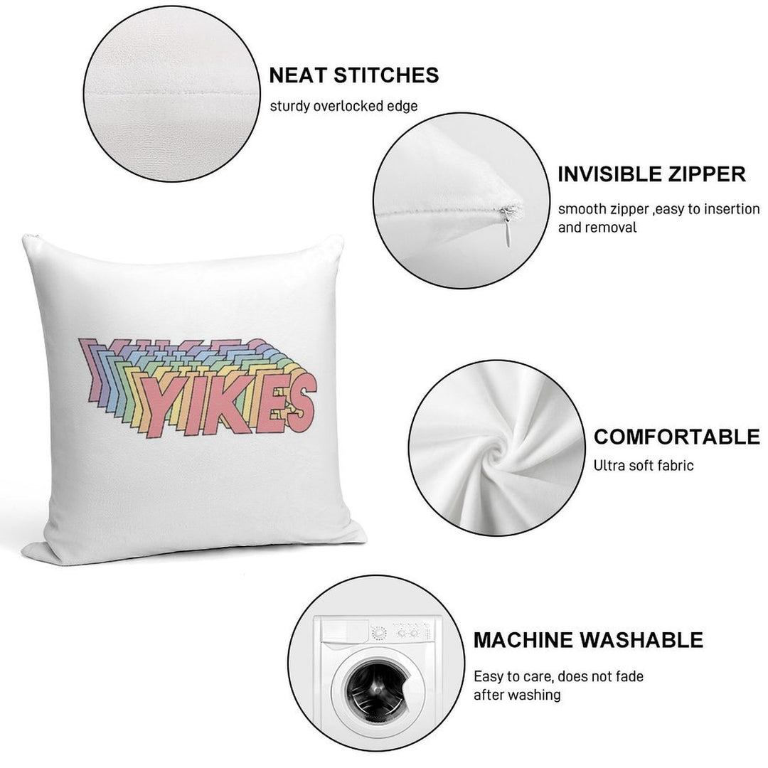 YIKES Soft Anti-Pilling Throw Pillow