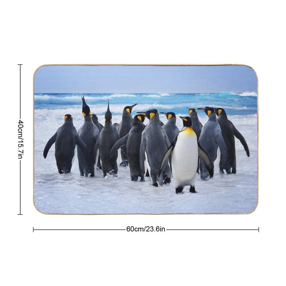 Penguin Family  Pet-Safe Bath Mat