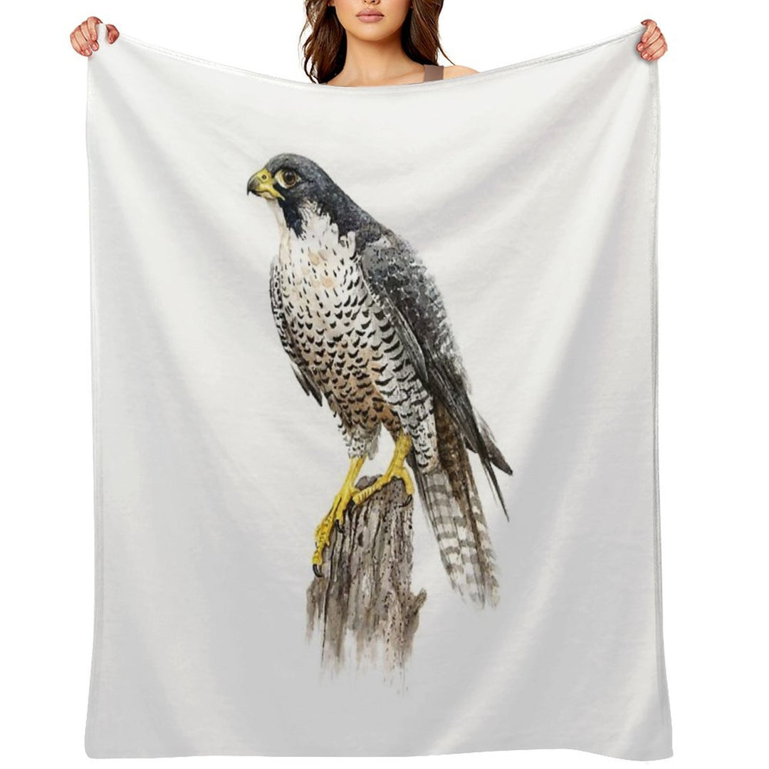 Peregrine Falcon #2 Sustainable Throw Blanket