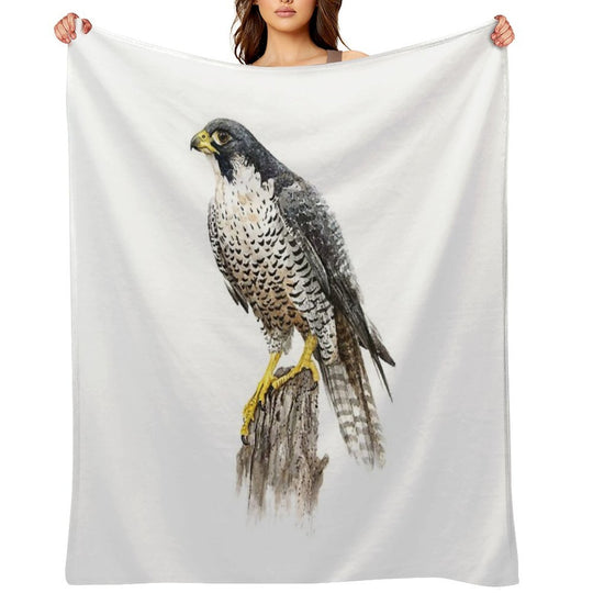 Peregrine Falcon #2 Sustainable Throw Blanket