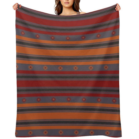 Oriental Kilim Rug 3 Wrinkle-free Throw Blanket