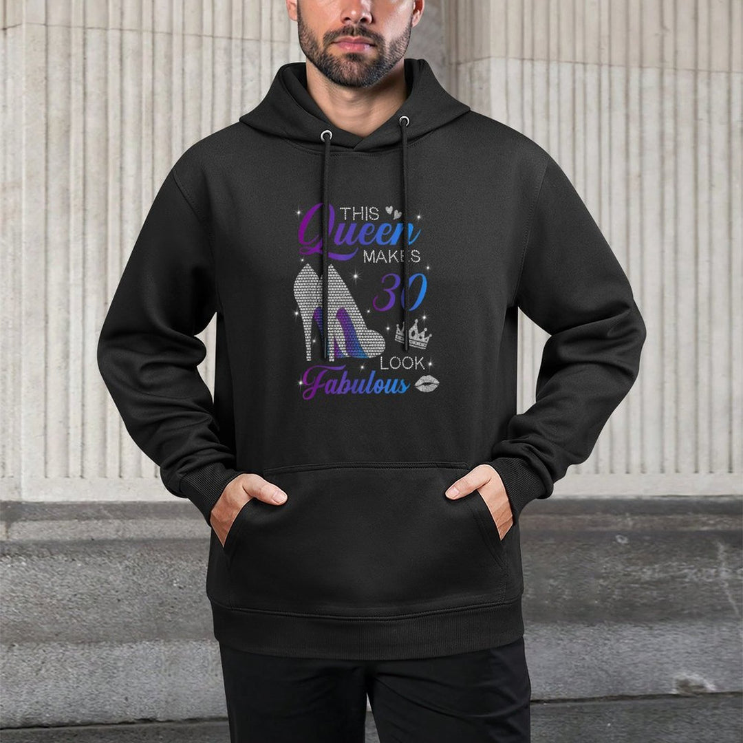 This Queen Makes 30 Look Fabulous High Heels 30th Birthday Easy Care Hoodie