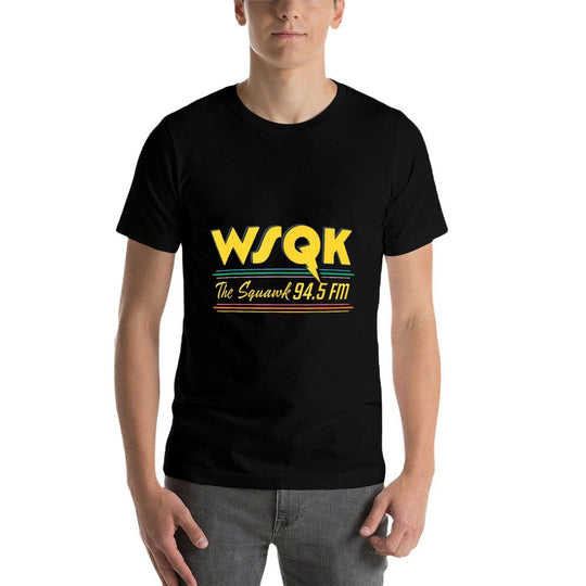 Stranger Things Season 5 WSQK The Squawk 94.5 FM Retro Logo  Easy-care T-Shirt