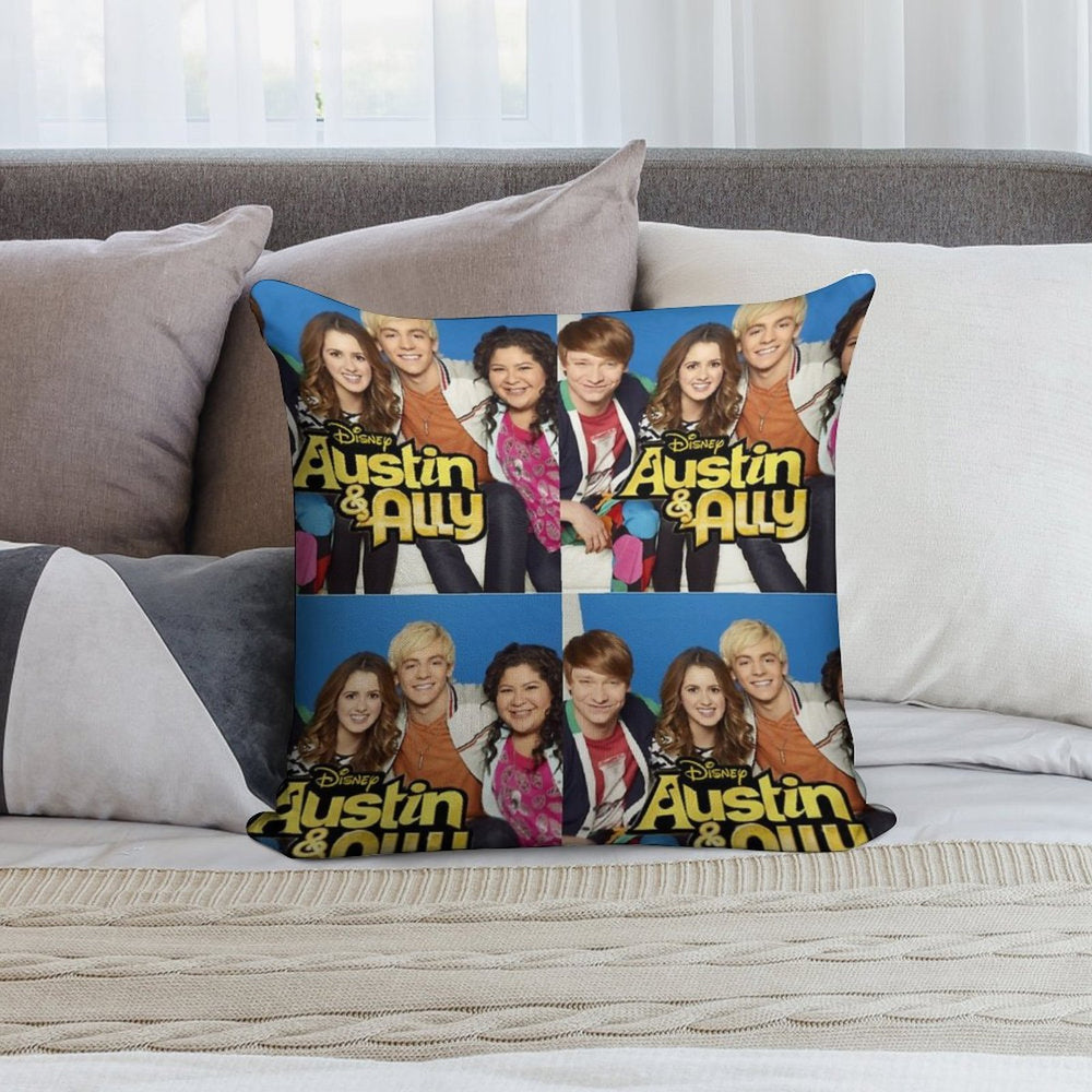 Austin & Ally Merch Soft Shrink-Resistant Throw Pillow