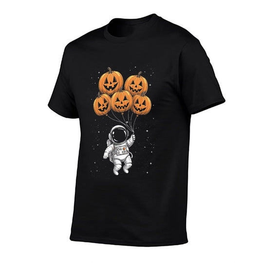 Halloween Astronaut Pumpkin Balloons Kids  Odor-resistant T-Shirt