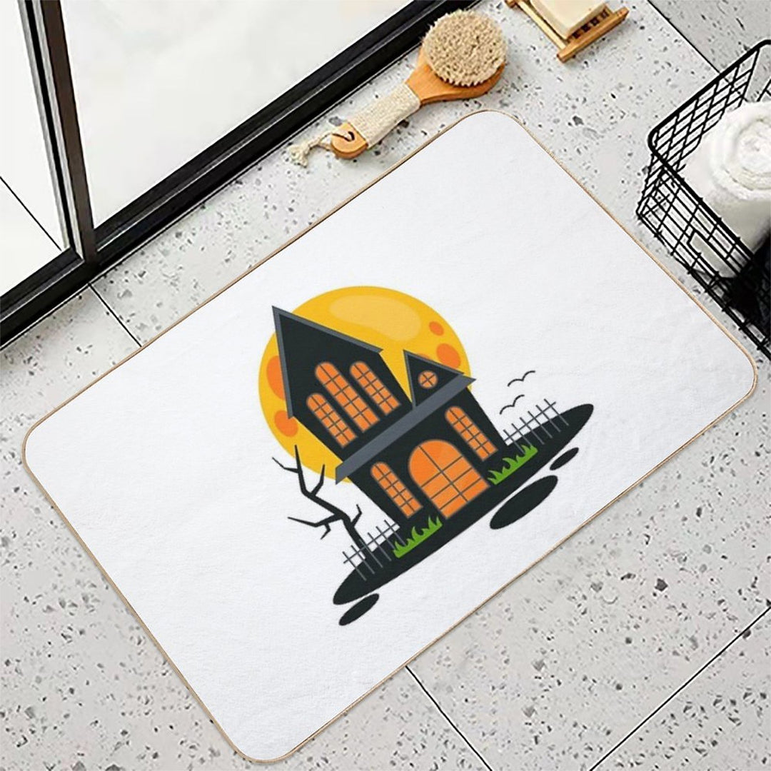 Cute Spooky House  Long-Lasting Bath Mat