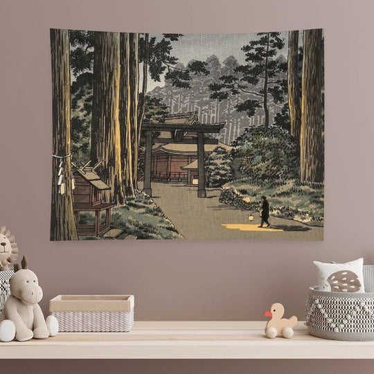 Tsuchiya Koitsu - Futarasan, Nikko, Mountain Temple Tapestry