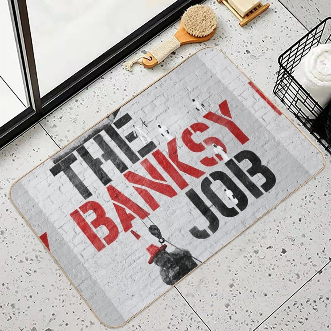 The Banksy Job Poster  Fade-Resistant Bath Mat