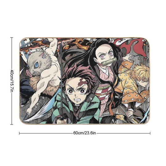 Kimetsu No Yaiba Demon Slayer by Matsushima Akira  Slip-Resistant Bath Mat