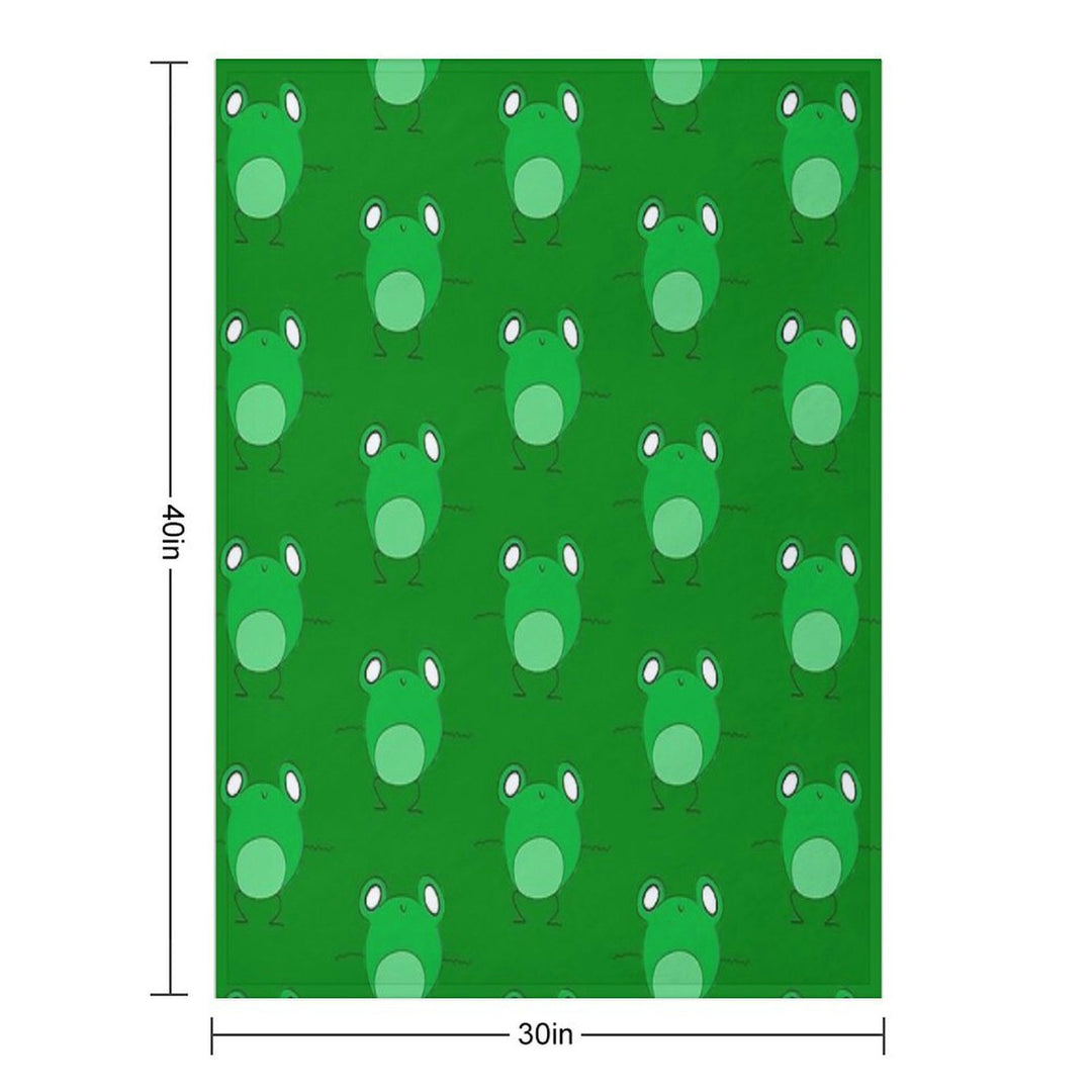 Frog Dancing Shrink-resistant Throw Blanket