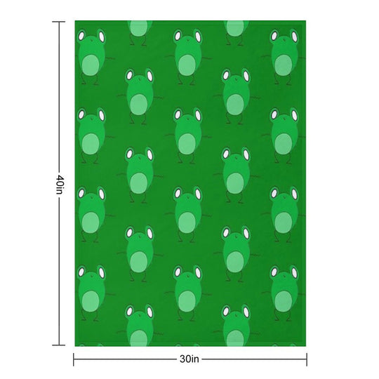 Frog Dancing Shrink-resistant Throw Blanket