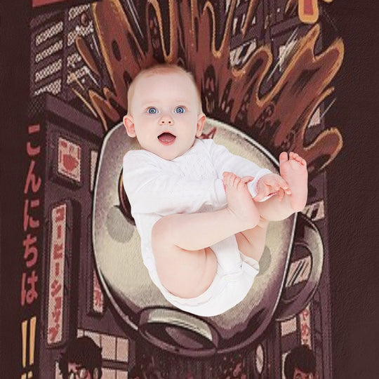 Black Magic Coffee Wrinkle-free Throw Blanket