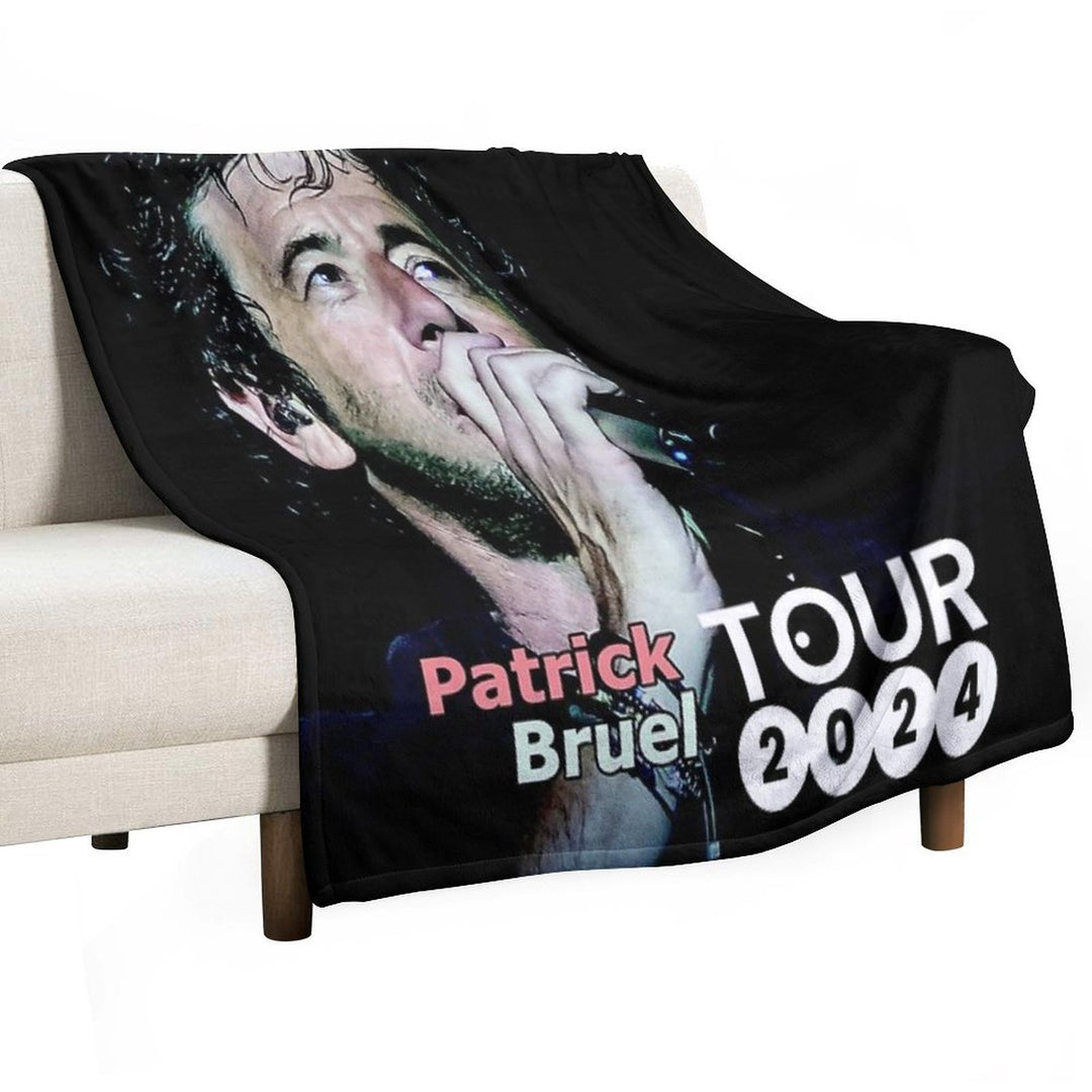 Bilanya Patrick Bruel Show Tour TOURNEE En ACOUSTIQUE 2022 Velvety-soft Throw Blanket