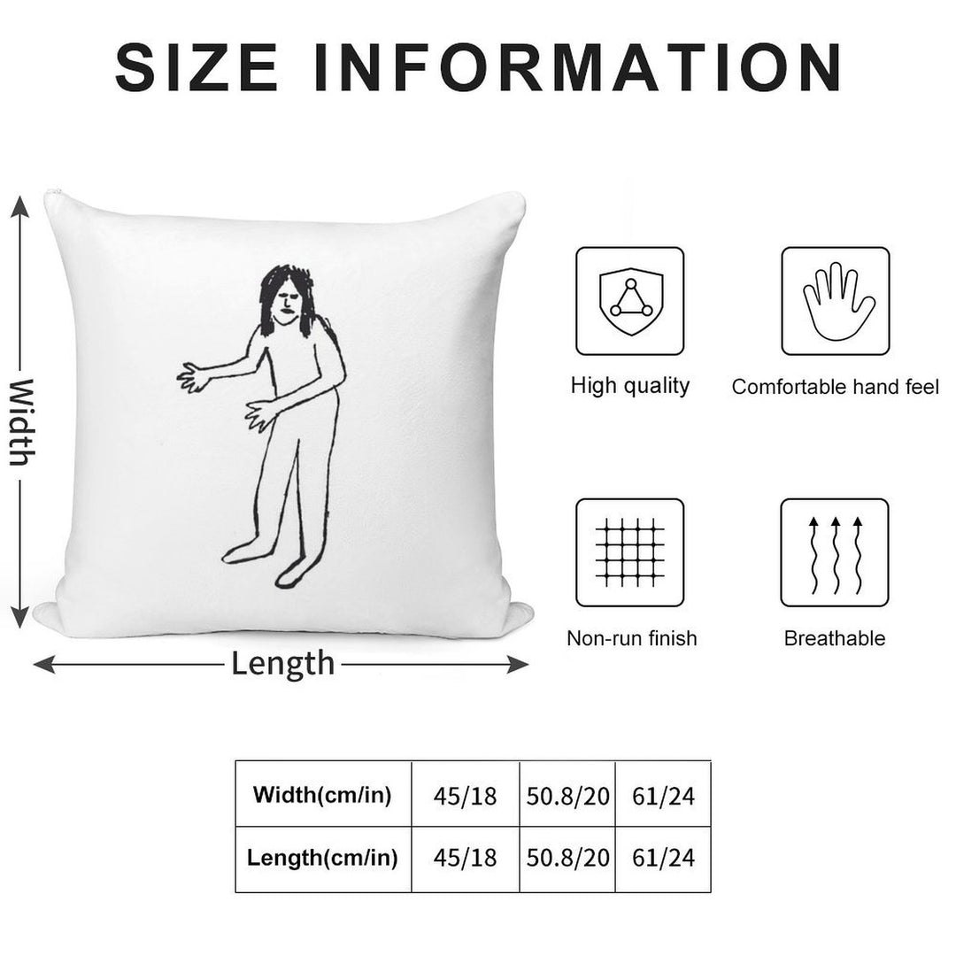 THE JERSEY DEVIL - X FILES FOX MULDER Dana Scully Soft Anti-Pilling Throw Pillow