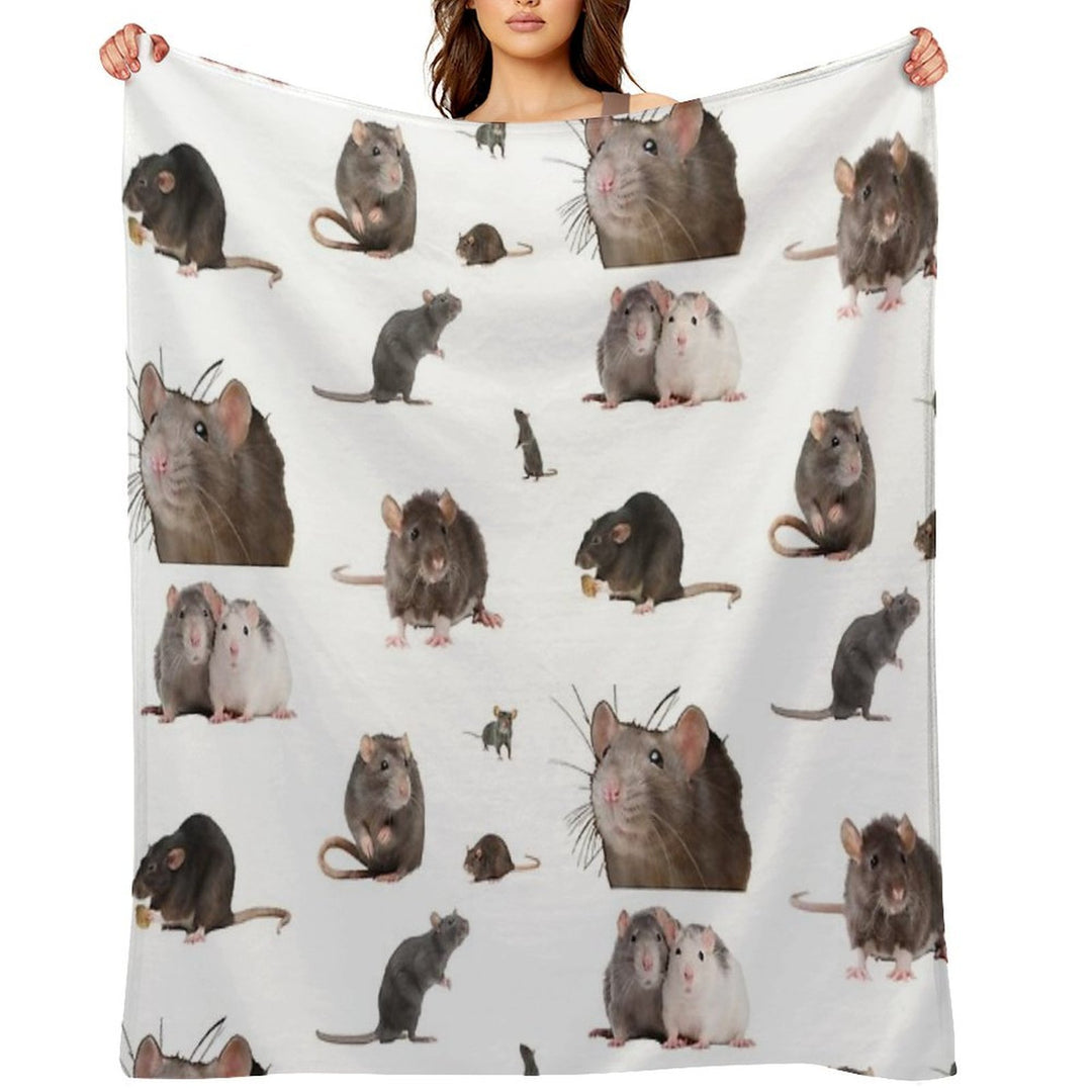 The Rat Set Anti-pilling Throw Blanket