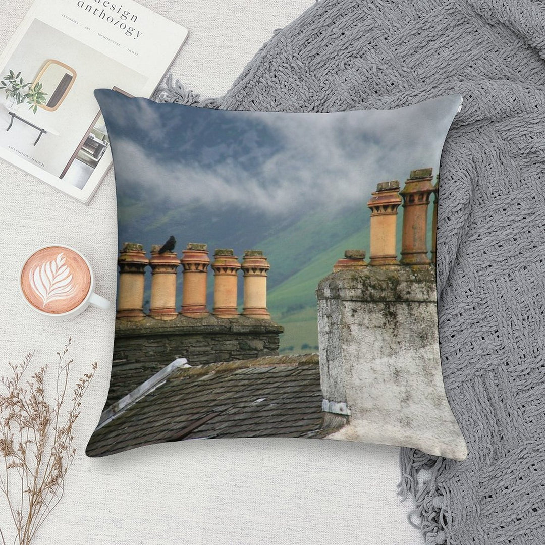 Chimneys Soft Anti-Pilling Throw Pillow