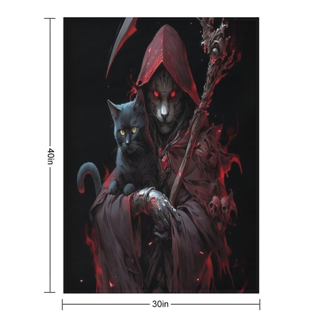 Grim Reaper Gift-ready Throw Blanket