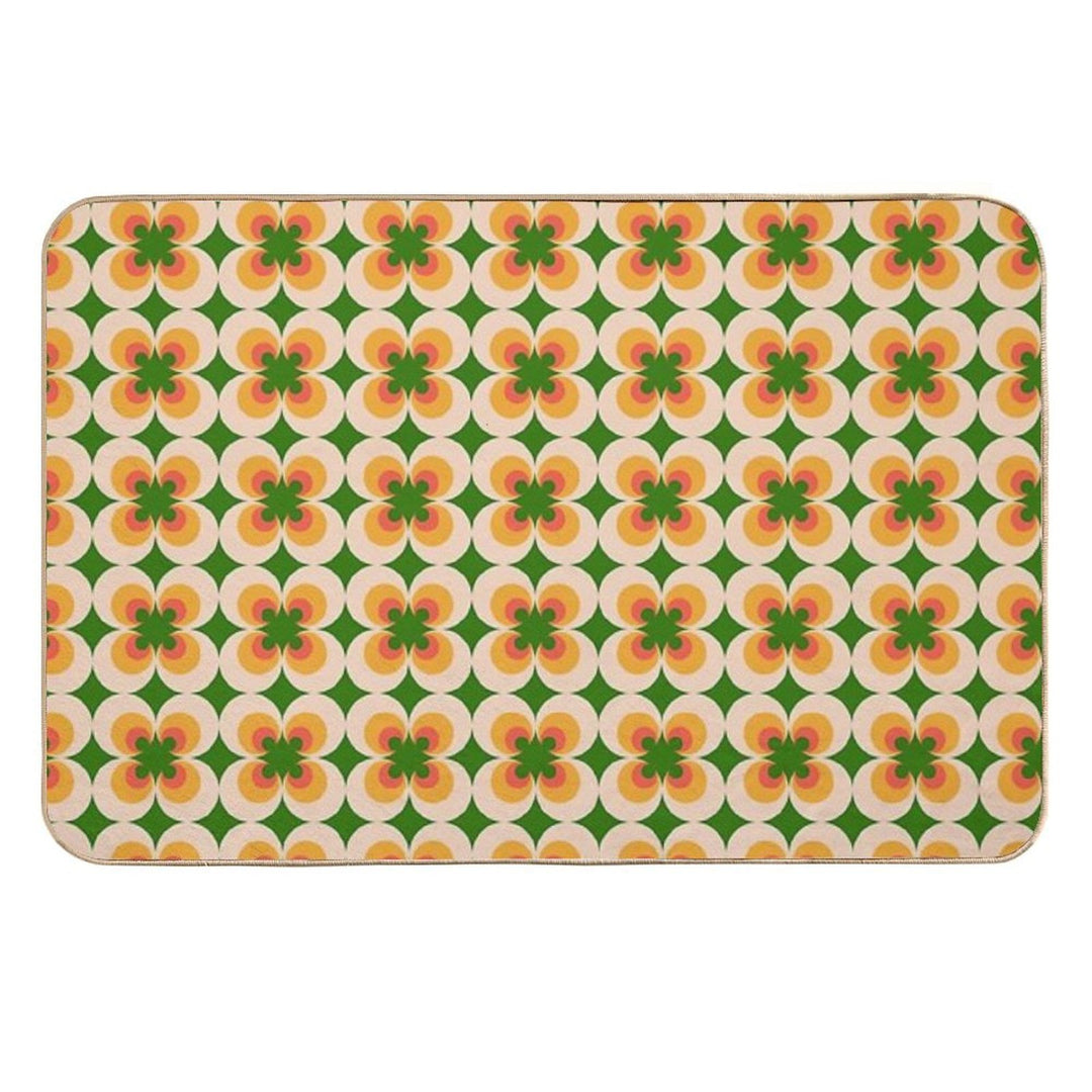 Flower Power Textile  Long-Lasting Bath Mat