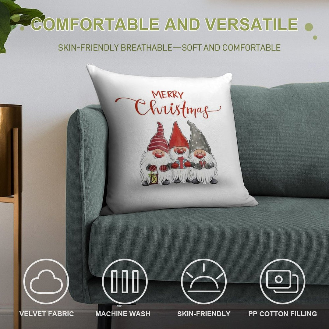 Merry Christmas Soft Easy Maintenance Throw Pillow