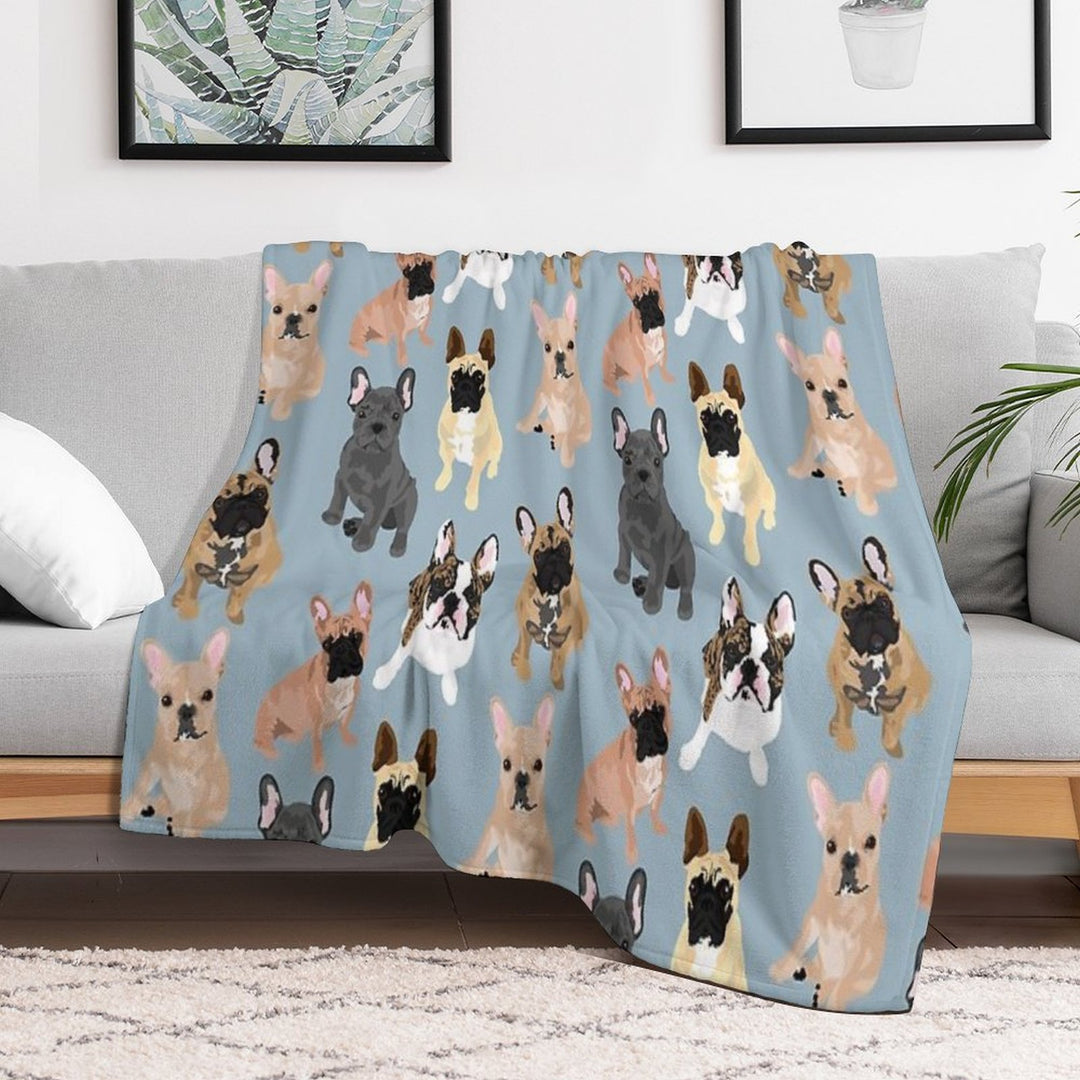 Frenchie Eco-conscious Throw Blanket