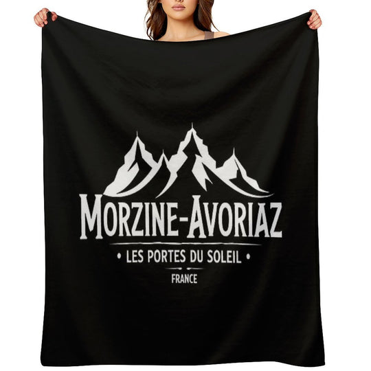 Morzine-Avoriaz - Les Portes Du Soleil - France Plush Throw Blanket