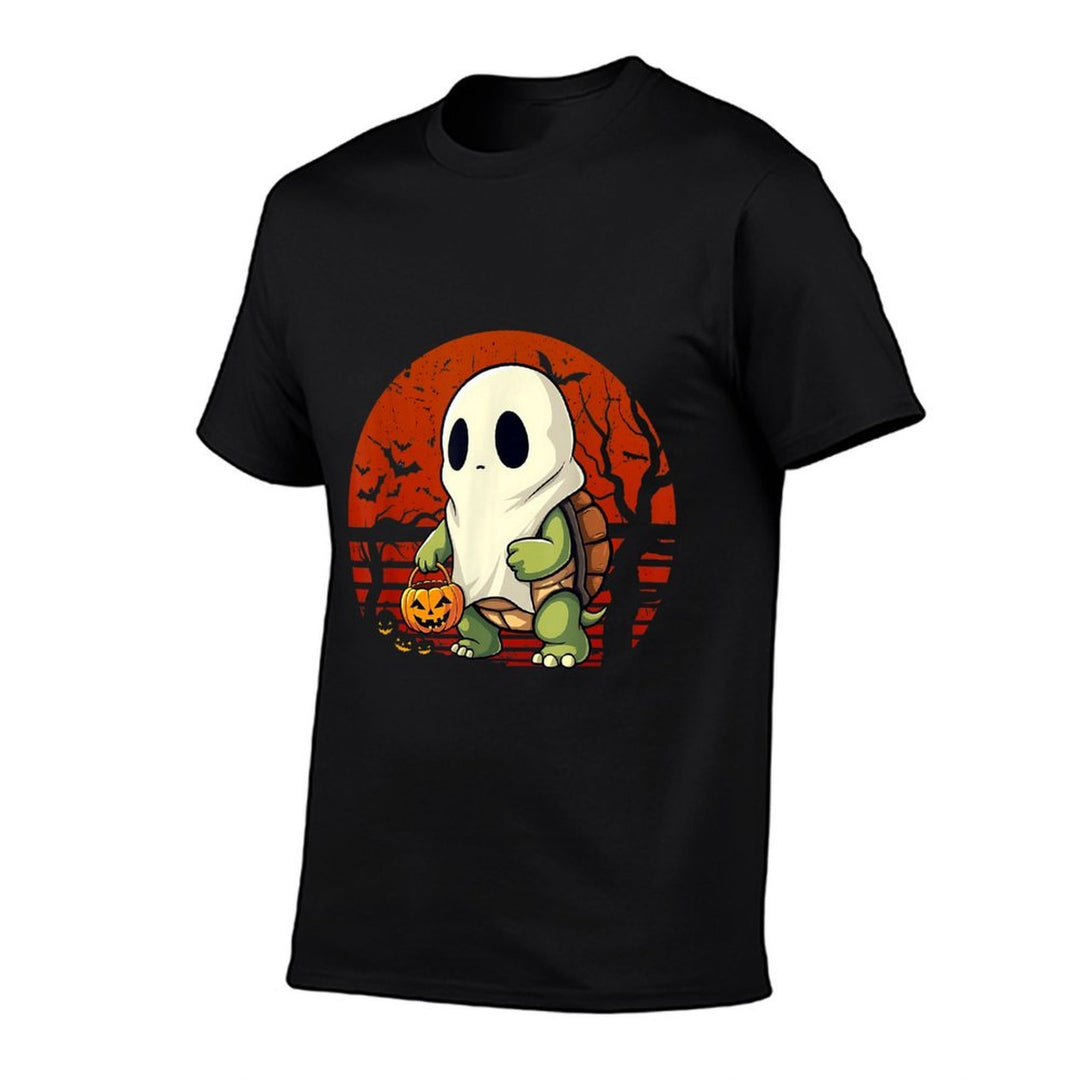 Halloween Turtle Ghost Pumpkin Costume Terrapin Tortoise  Affordable Price T-Shirt