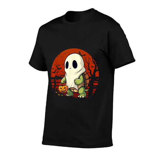 Halloween Turtle Ghost Pumpkin Costume Terrapin Tortoise  Affordable Price T-Shirt