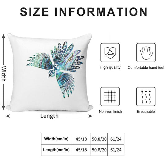 Fantail Soft Shrink-Resistant Throw Pillow