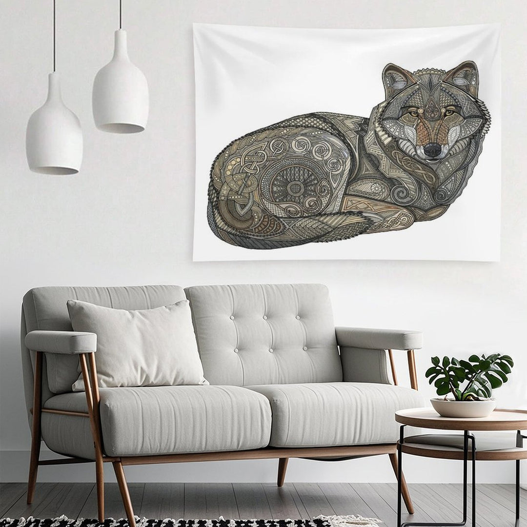 Norse Wolf Tapestry