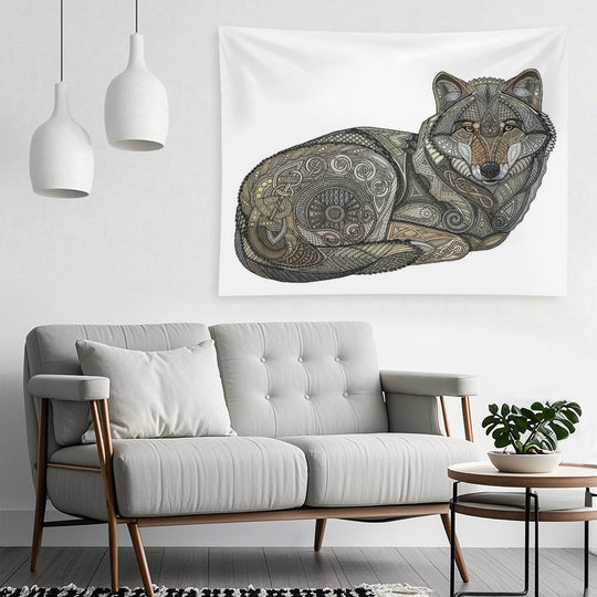 Norse Wolf Tapestry