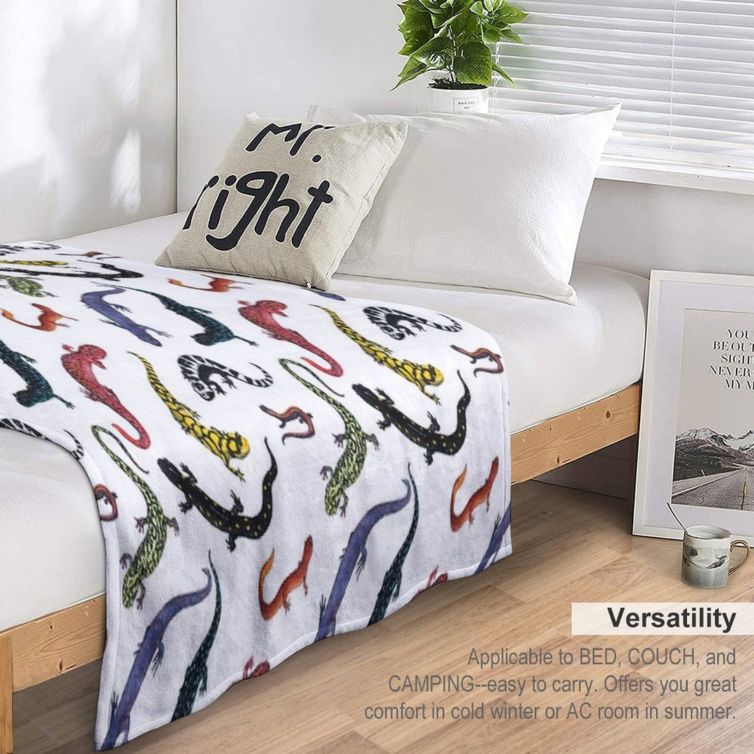 Salamanders Anti-pilling Throw Blanket