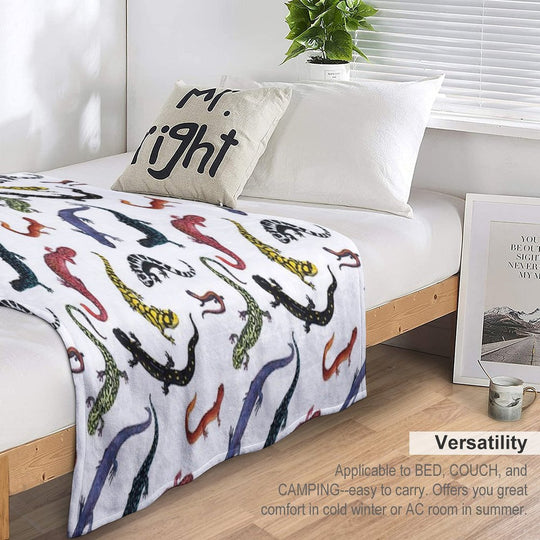 Salamanders Anti-pilling Throw Blanket