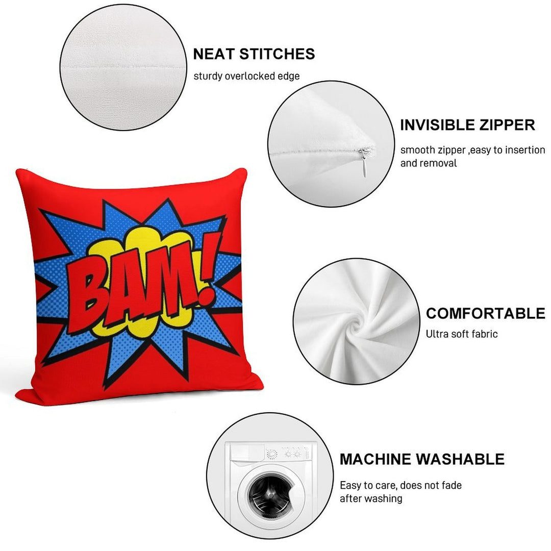 Bam! Soft Bedroom Essential Throw Pillow