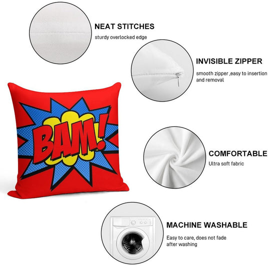 Bam! Soft Bedroom Essential Throw Pillow