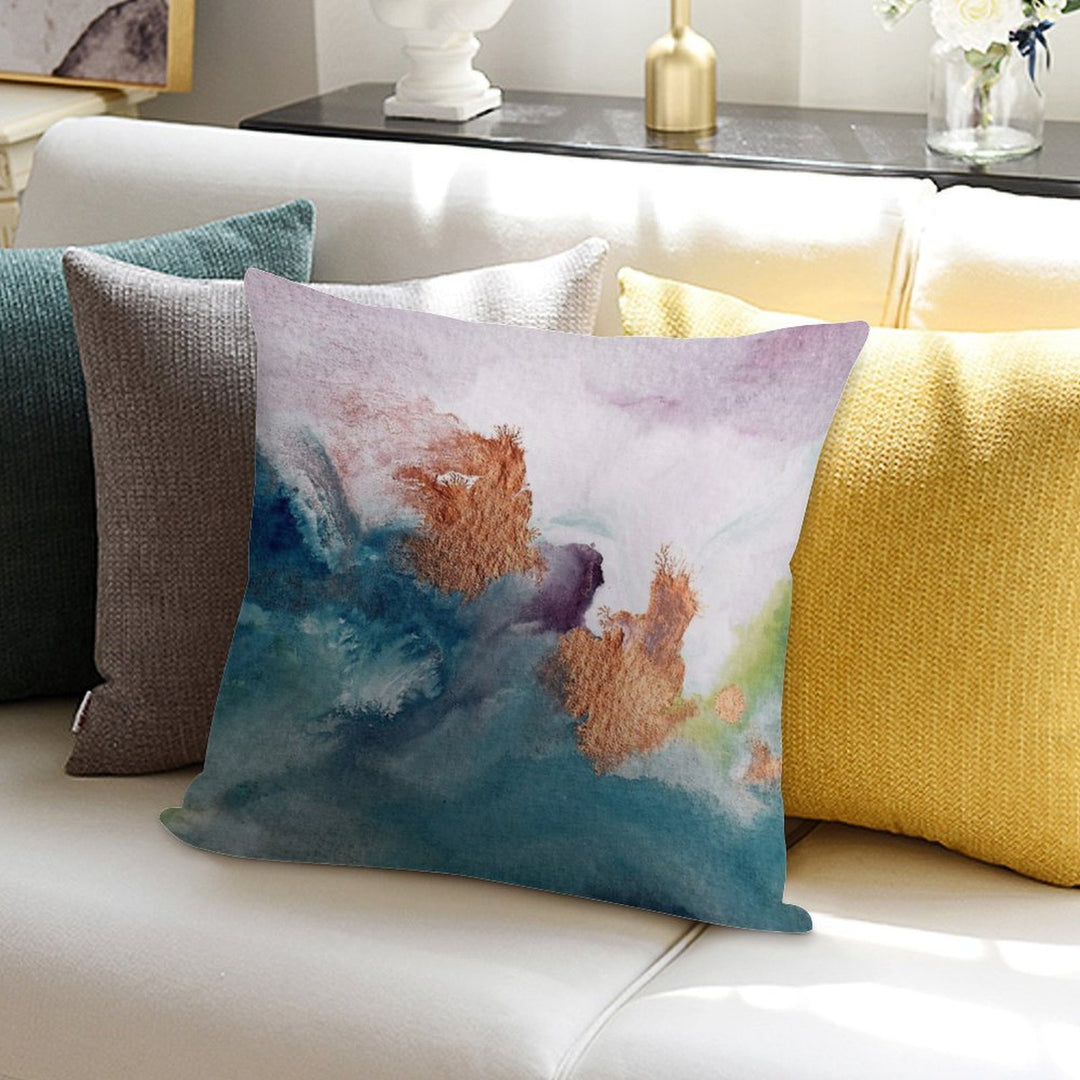 Abstract Birth Soft Skin-Friendly Throw Pillow