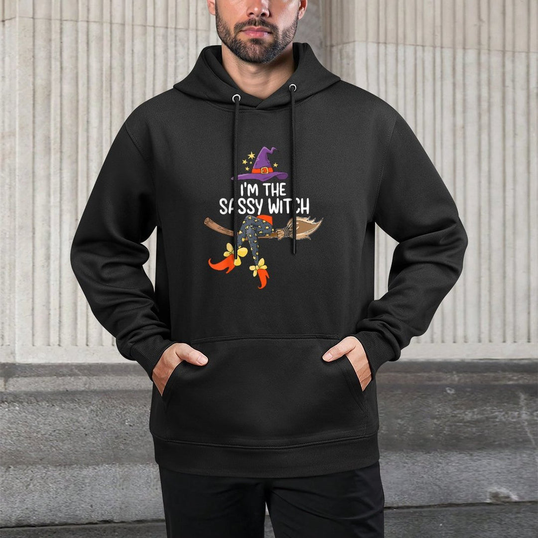 Im The Sassy Witch Halloween Adjustable Hood Hoodie