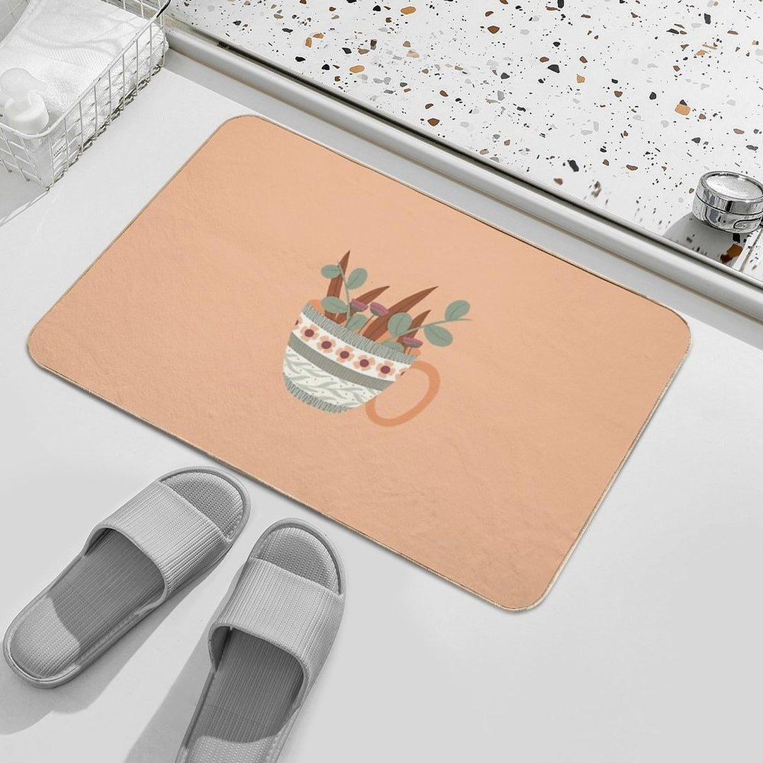 Flower Mug 7  Odorless Bath Mat
